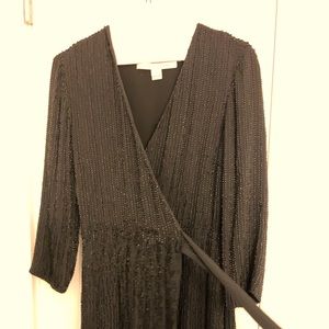 DVF sequin wrap dress